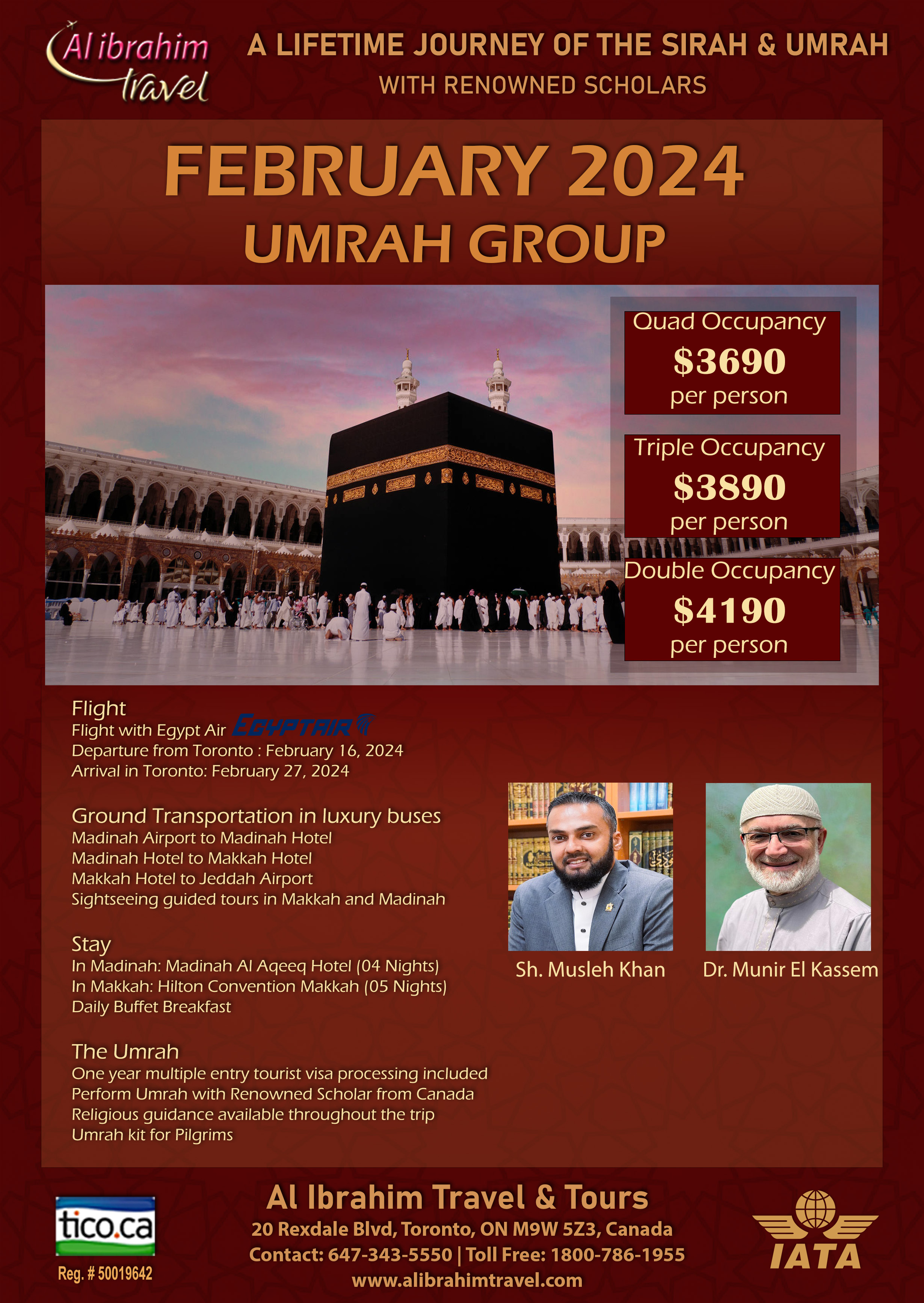 February 2024 University Reading Week Umrah Group